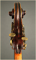 English double bass scroll back