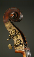 English double bass scroll