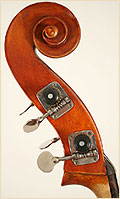 Grancino upright double bass scroll