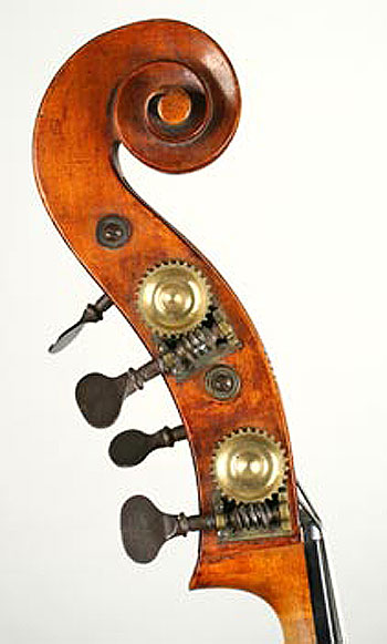 upright bass scroll