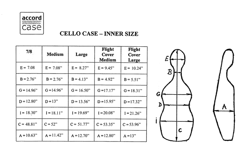 Cello Size Chart