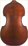 Austrian upright bass carved back