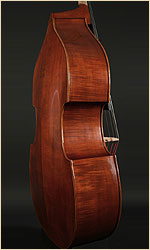 Emile Gillet upright bass side view